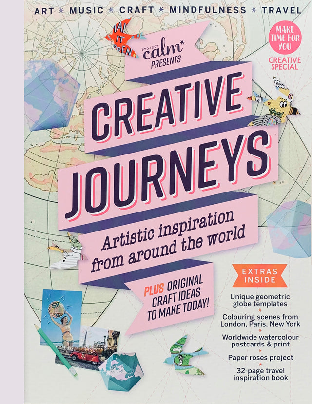 Creative Journeys magazine, Project Calm, Feature of Mapology Guide