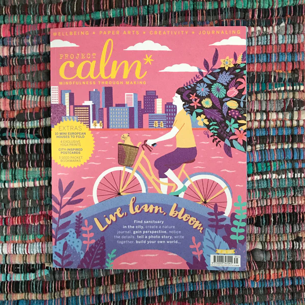 Front cover of a Project Calm magazine issue
