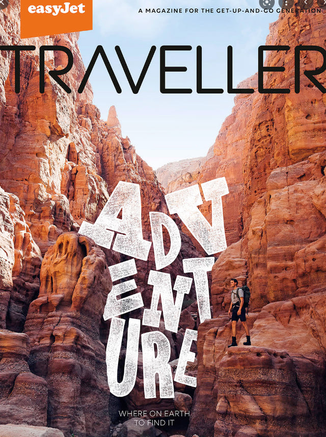 A front cover of easyjet travellers magazine 